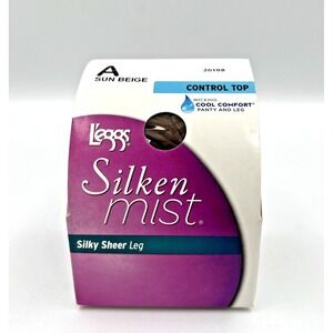 Legg's Silken Mist Control Top Silky Sheer Cool Comfort Sun Beige Sz A